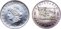 Italy 200 Lire Italy Republic ND(1993) R 200 Lire Centenary of the Bank of Italy -