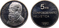 Switzerland 5 Francs Switzerland Federal State 1990 B 5 Francs 100th anniversary of the death of Gottfried Keller -