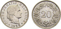 Switzerland 20 Rappen Switzerland Federal State 1955 B 20 Rappen Libertas 4g -