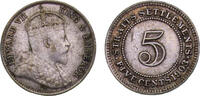 5 Cents Straits Settlements British colony Edward VII 1903 5 Cents 1.4g -