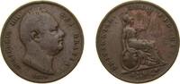 Great Britain 1 Farthing Great Britain United Kingdom 1834 1 Farthing - William IV Copper (1935360) 4.55g VF KM 705 Sp 3848 -