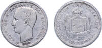 Greece 1 Drachma Greece Kingdom 1883 A 1 Drachme - George I (1st portrait) Silver (.835) Paris Mint (800000) 4.89g VF KM 38 -