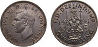 Great Britain 1 Shilling Great Britain United Kingdom George VI 1941 1 Shilling Scottish crest 5.66g -