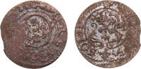 1 Solidus Swedish Livonia Possession City of Riga Christina 1653 1 Solidus 0.5g -
