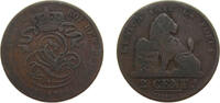 Belgium 2 Centimes Belgium Kingdom 1864 2 Centimes - Léopold I Copper Brussels mint 4g VF KM4.2 -