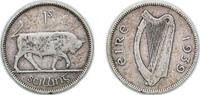 Ireland 1 Shilling Ireland Republic 1939 1 Scilling Silver (.750) (1140000) 5.5g VF KM 14 Sp 6635 -