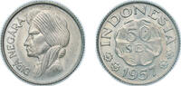 Indonesia 50 Sen Indonesia Republic 1957 50 Sen Copper-nickel (26267313) 3.3g UNC KM 10 Schön 8 -