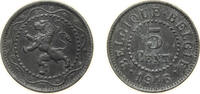 Belgium 5 Centimes Belgium Belgian notgeld 1916 5 Centimes (German Occupation Coinage) Zinc Brussels Mint (45464000) 2.5g AU KM 80 Schön 45 LA BFM- -