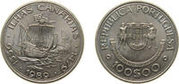 Portugal 100 Escudos Portugal Third Republic 1989 INCM 100 Escudos (Canary Islands) Copper-nickel Lisbon Mint (2000000) 16.5g BU KM 646 -