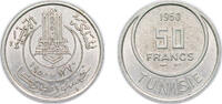 Tunisia 50 Francs Tunisia AH1370 (1950) 50 Francs - Muhammad VIII Copper-nickel (75% Copper, 25% Nickel) (5000000) 8g UNC KM 275 Schön 196 -