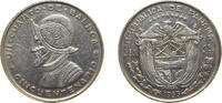 Panama ¼ of Balboa Panama Republic 1953 ¼ Balboa (50th Anniversary) Silver (.900) (Copper .100) Mexico City Mint (1200000) 6.25g XF KM 19 -