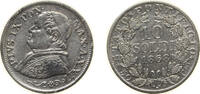 Italy 10 Soldi Italy Papal States Italian states 1868//XXII R 10 Soldi - Pio IX (Obverse lettering PON MAX) Silver (.835) Rome Mint (8203846) 2 -