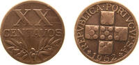 Portugal 20 Centavos Portugal Second Republic 1952 20 Centavos Bronze (Cu 950 + Sn 30 +Zn 20) Lisbon Mint (1815000) 3g VF KM 584 Gomes R 16 -