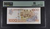 LUXEMBOURG 1000 FRANCS 1985 INSTITUT MONETAIRE. Gran Duke Jean. PMG 64