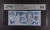 FIJI 20 DOLLARS 2007 RESERVE BANK. Fijian Head & 20. PMG 64 EPQ 51.15 £  +  15.61 £ shipping