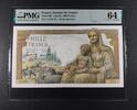 FRANCE 1000 FRANCS 1942-44 FRANCE - BANQUE DE FRANCE. PMG 64 198.53 £  +  15.61 £ shipping