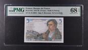 FRANCE 5 FRANCS 1943-45 FRANCE - BANQUE DE FRANCE. PMG 68 EPQ TOP POP 195.06 £  +  15.61 £ shipping