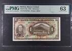 BOLIVIA 1 BOLIVIANO 1928 BANCO CENTRAL. Serie 'N2'. PMG 63 56.35 £  +  15.61 £ shipping