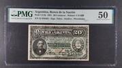 ARGENTINA 20 CENTAVOS 1891 BANCO DE LA NACION. Serie 'Q'. PMG 50 108.37 £  +  15.61 £ shipping