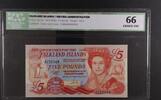 FALKLAND ISLANDS 5 POUNDS 1983 BRITISH ADMINISTRATION ICG 66 94.50 £  +  15.61 £ shipping