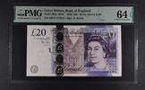 GREAT BRITAIN 20 POUNDS 2006 BANK OF ENGLAND. Queen. PMG 64 EPQ 68.49 £  +  15.61 £ shipping