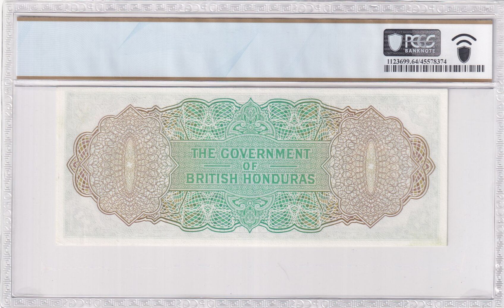 British Honduras 1 Dollar 1973 Highest graded by PCGS PCGS Choice UNC 64  PPQ | MA-Shops