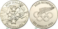 New Zealand 5 Dollars 1984 Los Angeles Olympics PP 47.68 £  +  14.74 £ shipping