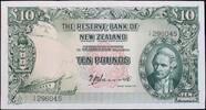 New Zealand Ten Pounds T.P Hanna signature -