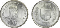 Switzerland 5 Francs Swiss Confederation. -