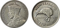 New Zealand Florin 1933 George V aUNC-EF 58.95 £  +  14.74 £ shipping