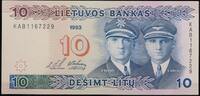 Lithuania 10 Litu 1993 Bank of Lithuania unz 93.15 &pound;  +  14.53 &pound; shipping