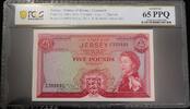 Jersey Five Pounds 1963 PCGS Graded GEM UNC 65 PPQ 270.04 &pound;  +  14.53 &pound; shipping