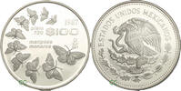 Mexico 100 Pesos Monarch Butterflies Coin -