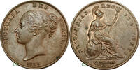 Great Britain Penny Unlisted variety 5 over 5 -