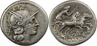 Italy AR Denarius B.C. 155 Aitilius Saranus gFine-VF 137.58 &pound;  +  14.53 &pound; shipping