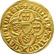 Trier Goldgulden o. J. (1399-1402), Koblen Werner von Falkenstein 1388-1418. Attraktives, gut ausgeprägtes Exemplar. aEF