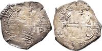 Bolivien Cob 4 Reales Philipp IV. 1621-1665. Ex Sedwick 19, Nr. 1003. -