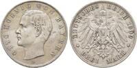 Bayern 3 Mark 1909. Otto 1886-1913. Sehr sch&ouml;n 33.01 &pound;  +  38.09 &pound; shipping