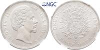 Bayern 5 Mark 1876 D. Ludwig II. 1864-1886. Vorz&uuml;glich-Stempelglanz / NG... 1,311.82 &pound; free shipping