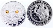Österreich Weisheit der Eule 20 Euro Silber 2021 PP Proof in Kapsel+ Zertifikat+ Etui + Schuber