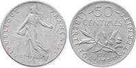 Frankreich 50 Centimes Silber 1917 III. Republik 1871-1940 sehr schön+ 3.47 £  +  7.80 £ shipping