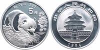 China 5 Yuan 1994 Panda, 1/2 Unze Feinsilber Stempelglanz in Kapsel 21.67 £  +  7.80 £ shipping