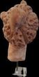 Greek  female head in Terracotta, 200-100 BC, * Canosa * *Beautiful style* *Intact*