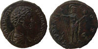 Roman imperial Marcus Aurelius, as Caesar, Æ Sestertius. Rome, AD 153-154. Sestertius  vz