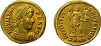 Roman Empire Valens, 364-378. Solidus Nicomedia ***Pedigree Bank LEU AG 1977-1979*** Solidus  XF