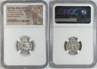 BACTRIA, INDO-GREEKS AR Drachm  INDO-GREEKS Menander c.165/55-130 BC BACTRIA Dicher Collection AR Drachm Menander, c.165/55-130 BC NGC Ch AU Strike: 