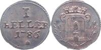 Augsburg-Stadt Cu-Heller (auf versilbertem Schr&ouml;tling gepr&auml;gt !) 17 1786... 71.94 &pound;  +  7.62 &pound; shipping