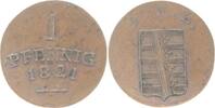 Sachsen-Weimar-Eisenach Cu-Pfennig 1821 Karl August 1775-1828, 1758-1775... 42.32 &pound;  +  4.23 &pound; shipping