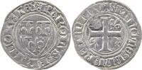 Frankreich Blanc dit Guénar (4. emission) Charles VI. 1380-1422. min. Prägeschw., f. EF