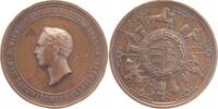 Württemberg Br.-Preis-Medaille (ohne Signatur, v. Gottlieb August Dietelbach), Wilhelm I. 1816-1864. kl. Rf., min. Kr., aEF / EF